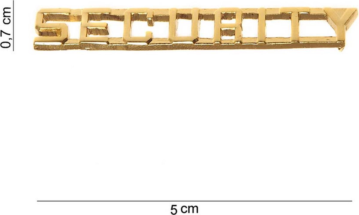 Embleem metaal Security pin