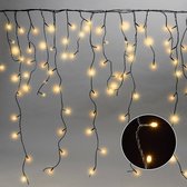 Meisterhome - 8 Meter 400 Led Warmwit - Kerstverlichting voor buiten - Met 8 Functies en Timer - ijsregen ijspegel verlichting Kerstversiering lichtgordijn