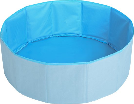 Selonis Opvouwbaar ballenbad voor kinderen met 100 plastic ballen ∅6cm - 80x23cm Ballenbad baby - Speelbad - Ballenbak kinderen rond - Kunststof ballen - Blauw: Babyblauw Poederroze Parel van Selonis — afbeelding 5