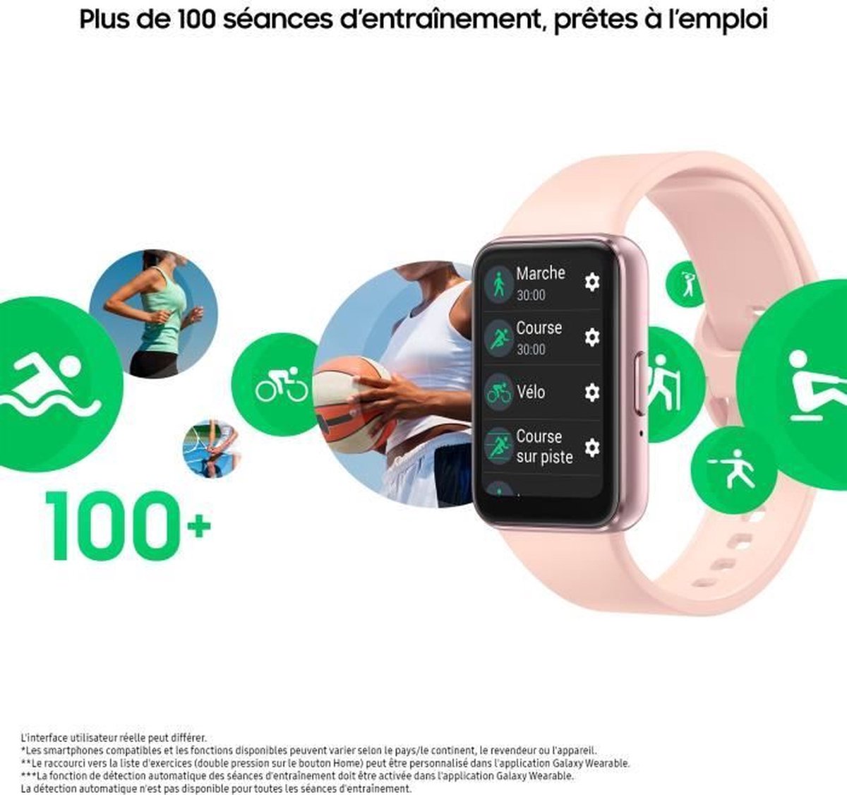 Afbeelding 2 van SAMSUNG Galaxy Fit 3 Connected Armband Roze