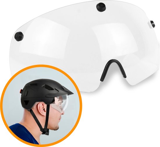 GOOFF PILOT Fietshelm Vizier - Magnetisch & Licht