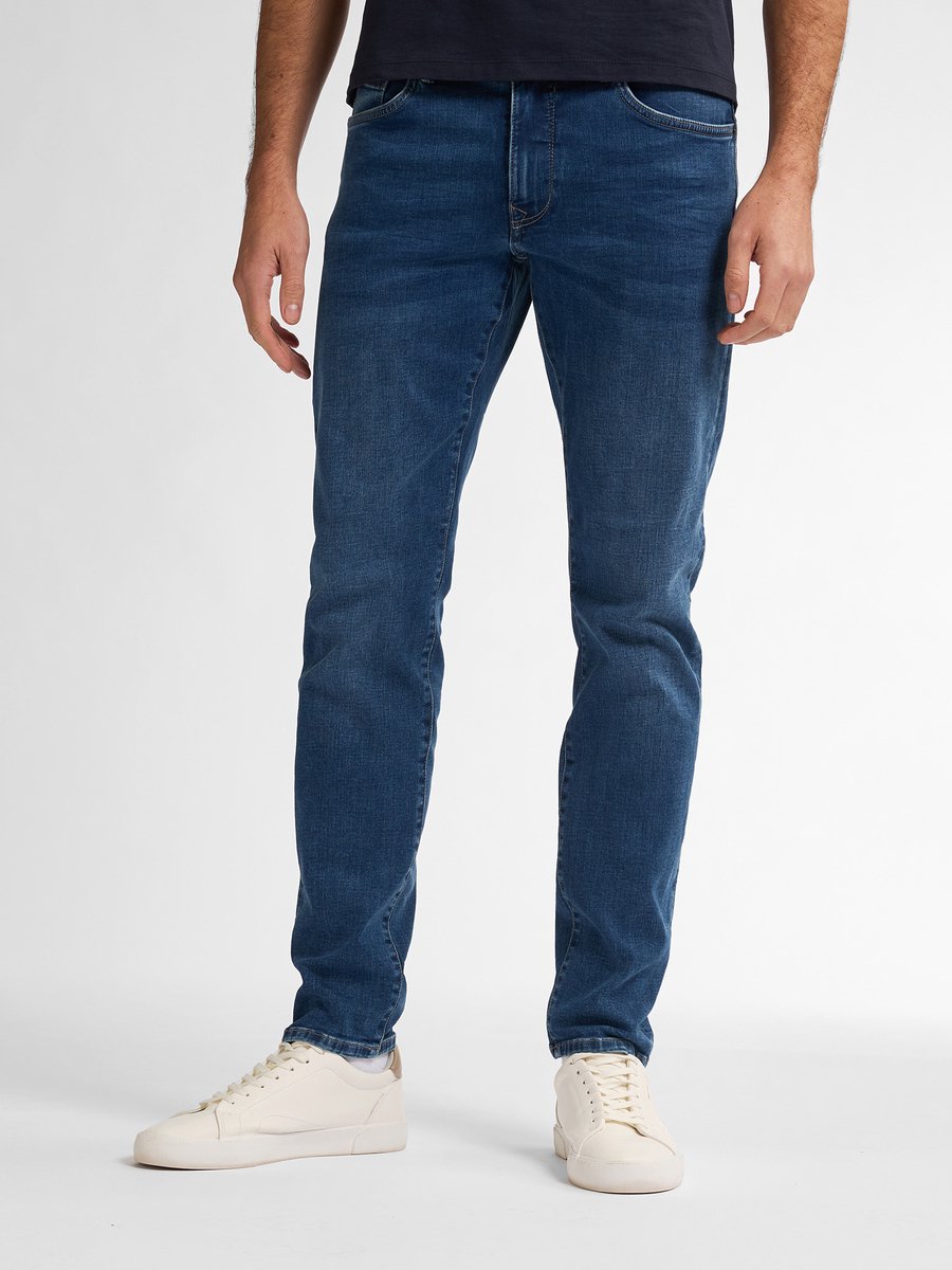 Petrol Industries Heren Jeans Slim Fit Seaham Classic - Spijkerbroek - Essentials Collection - Blauw - Maat W31L34