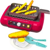 Friteuse à Air Jouet Pour Enfants - Set Cuisine Réaliste Avec Aliments Changeants De Couleur