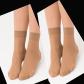 Giulia pantykousjes - Easy 40 Calzino - Pantysokjes - 40D - One Size - Caramel - 4 Paar - Voordeelverpakking