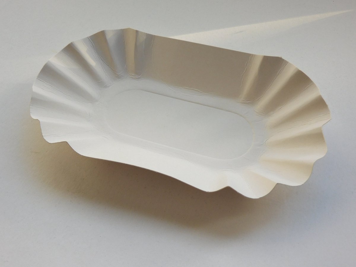 Goedkoopste Take Dis Bak 9x14x3 cm karton wit FSC - Pak 250 stuks