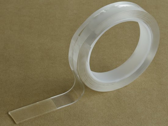 2 rollen modieuze tape, dubbelzijdig transparant, dubbelzijdig plakband