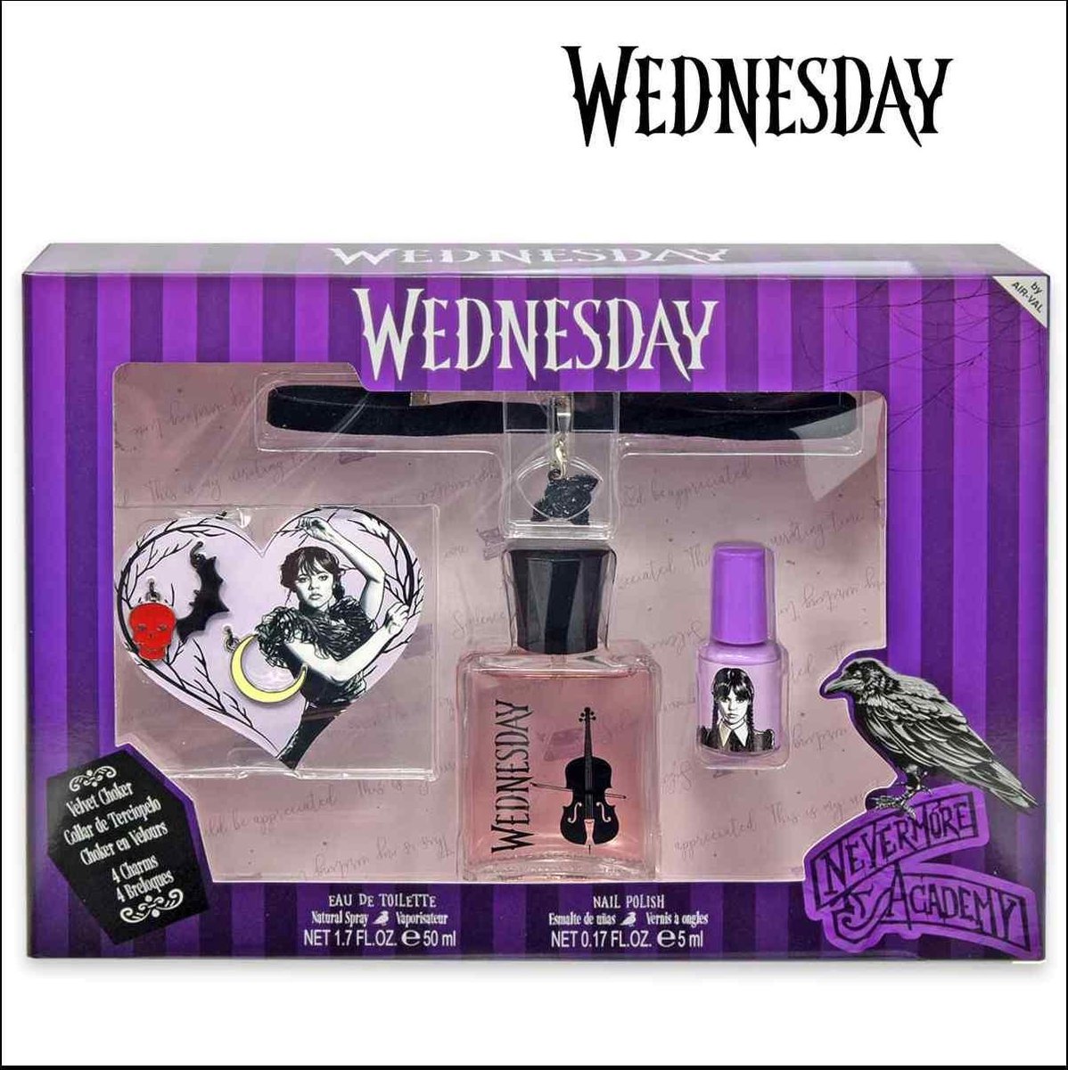 Goedkoopste Wednesday set edt 50ml choker charms esmalte