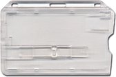 Ecorare® - 5 stuks Plastic pashouder – OV-hoesje - Pasjeshouder – kaarthouder – met uitwerpschuif – hard plastic - transparant