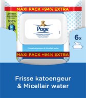Page Complete Clean - Maxipack - Papier Toilette Humide - 100% jetable - 74 x 6 pièces