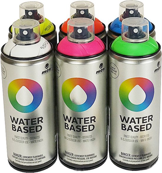 Graffiti spuitbussen op waterbasis, beter voor het milieu en duurzamer!