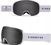 KingSeven - Unisex Skibril met UV400 en Polarisatiefilter - Zwart - Model Z305