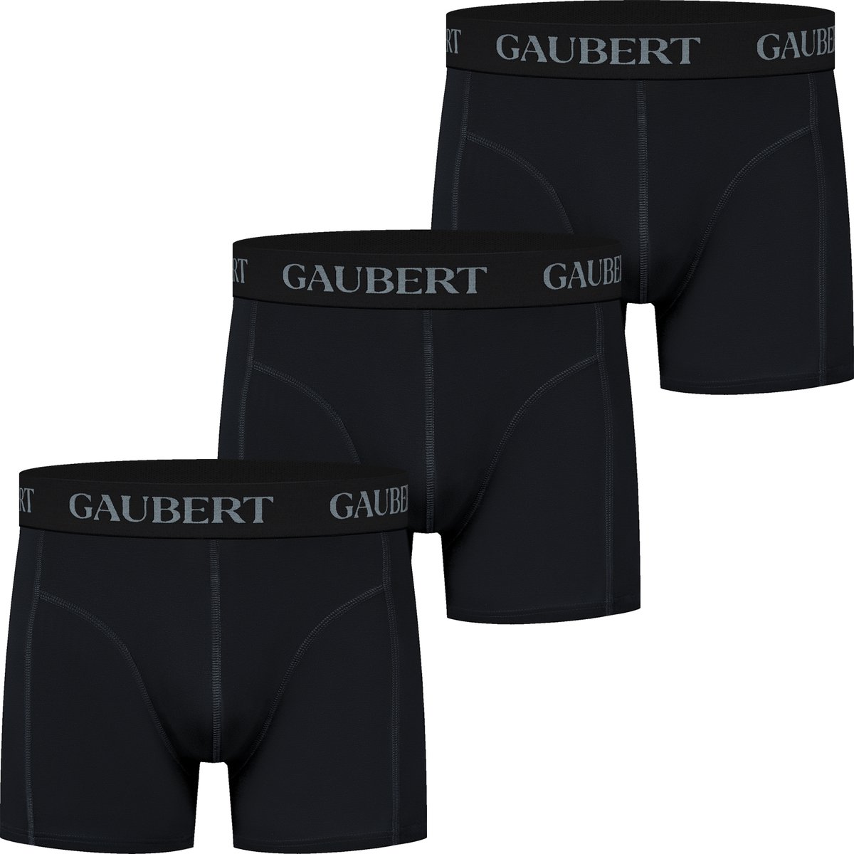 Heren Bamboe Boxershorts - 3-Pack - Zwart - Effen - Maat M - Bamboe Ondergoed