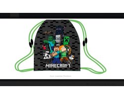 Craft Craft Minecraft: Gym- zwemtas 35x46cm, Mine tas, Gymtas, Zwemtas, Minecraft, Rugzak