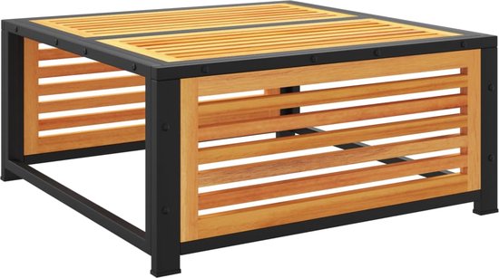 Salon de jardin 5 pièces avec coussins en bois d'acacia massif The Living Store - Salon de jardin - Set de jardin - Bois d'acacia - Décoration extérieure - Mobilier Plein air