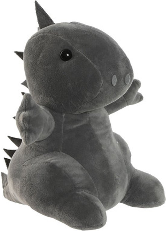 Foto: Items deurstopper gewicht dieren thema dino 1 kilo grijs polyester 24 x 16 cm buiten binnen deuren