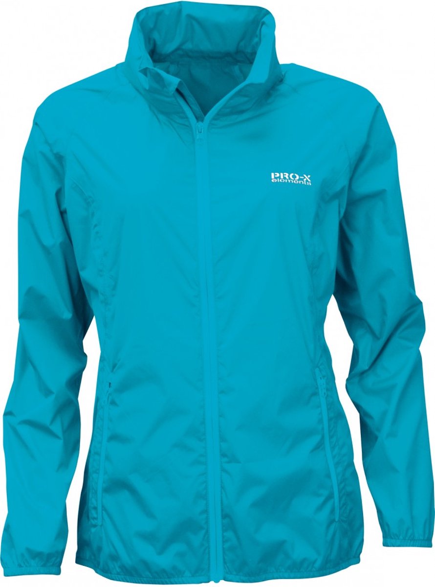 lichtgewicht dames regenjas Packable van Pro-X Elements Blauw