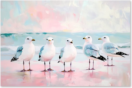 Message graphique Peinture sur toile Spring Bird - Abstrait - Salon