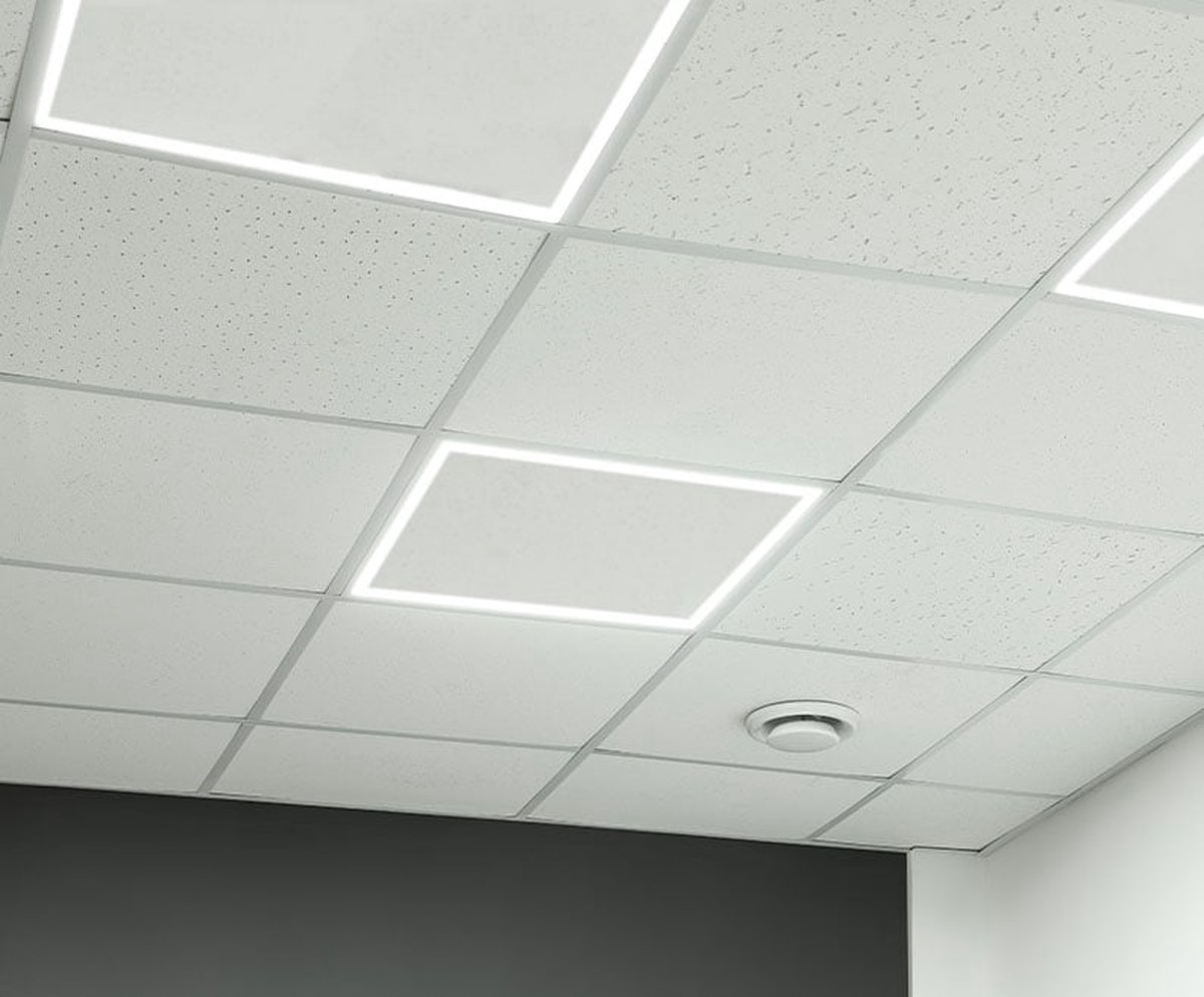 Varnalux 2st. Varnalux LED Linear Paneel - 60x60 - 4000K - 36W 100lm/w - 100lm/w - Dimbaar FF Wit