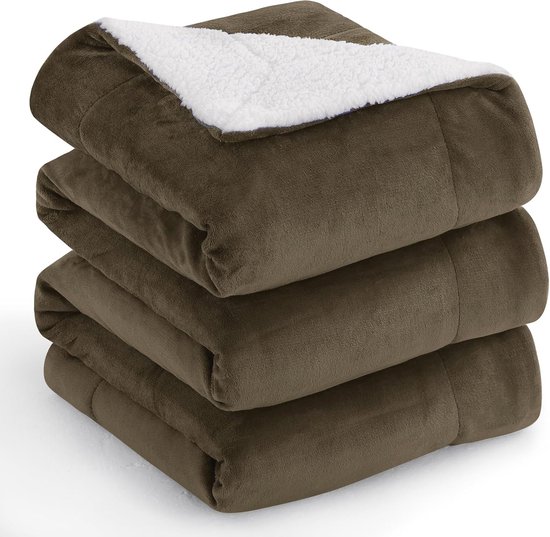 EzrAllora Fußtaschen-Decke – Doppellagig, 170 X 101 Cm, Sherpa-Fleece, Ultra Warm & Kuschelig