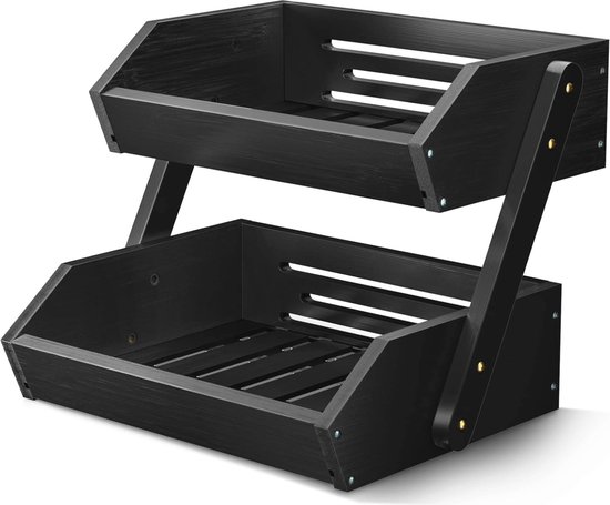 Fruit etagère fruitschaal keramiek 3 verdiepingen porselein fruitbord 3