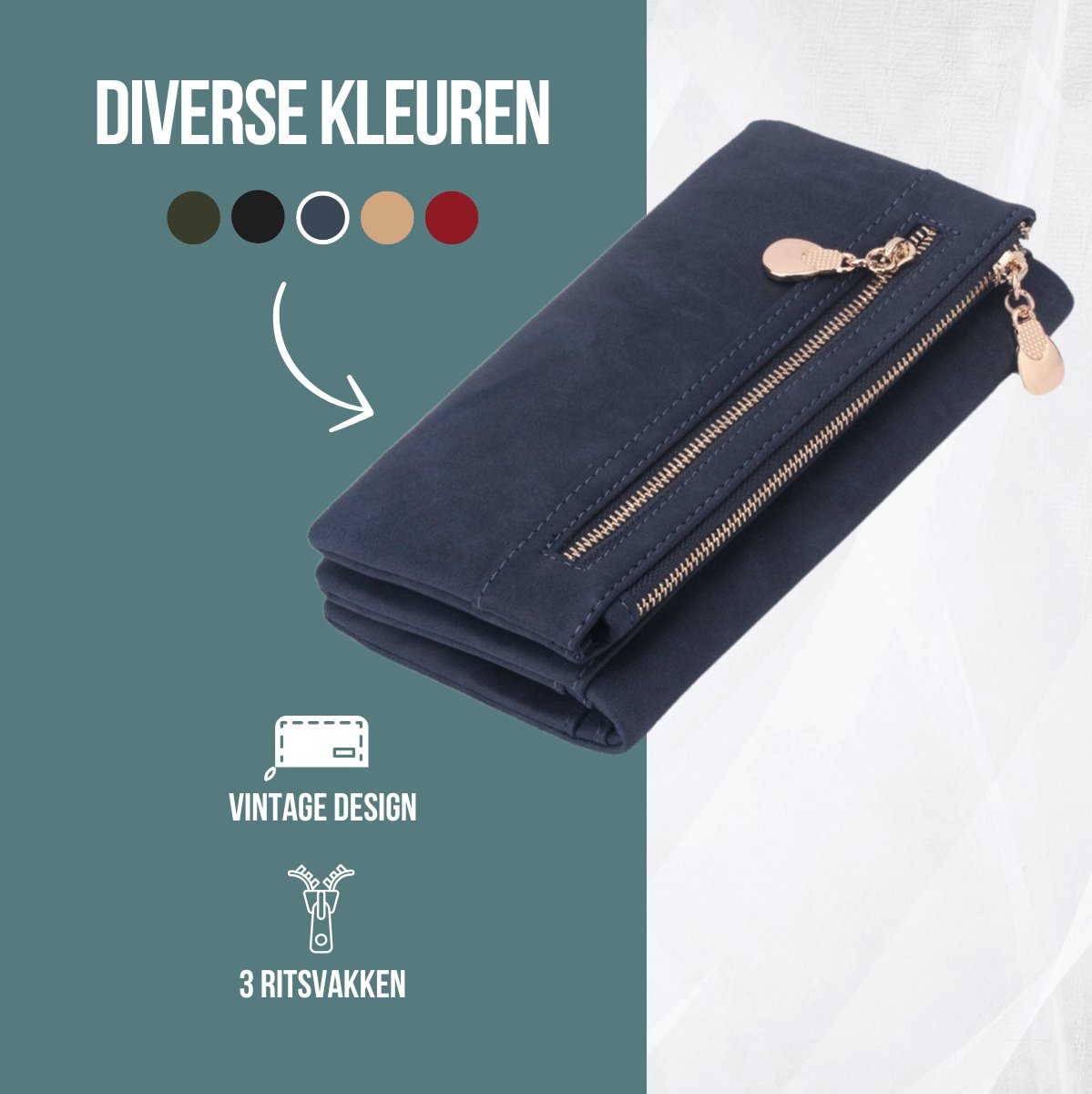 Mokoze Portemonnee voor vrouwen, PU-lederen