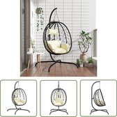HLDBW Hangende Ei Hangmat Stoel Kussen Pad Dikke Swing Zitkussen met Kussen Ronde Schommelstoel Kussen voor Patio Geen Stoel Diameter 105cm (41inch) (Kleur: G