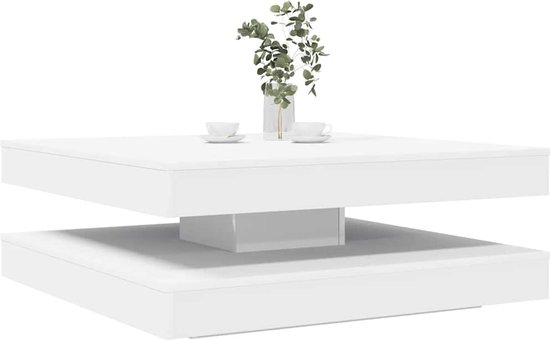 Salontafel Ben, hout, draaibaar 360°, 78 x 78 x 34 cm modern 78 x 78 x 34 cm beton