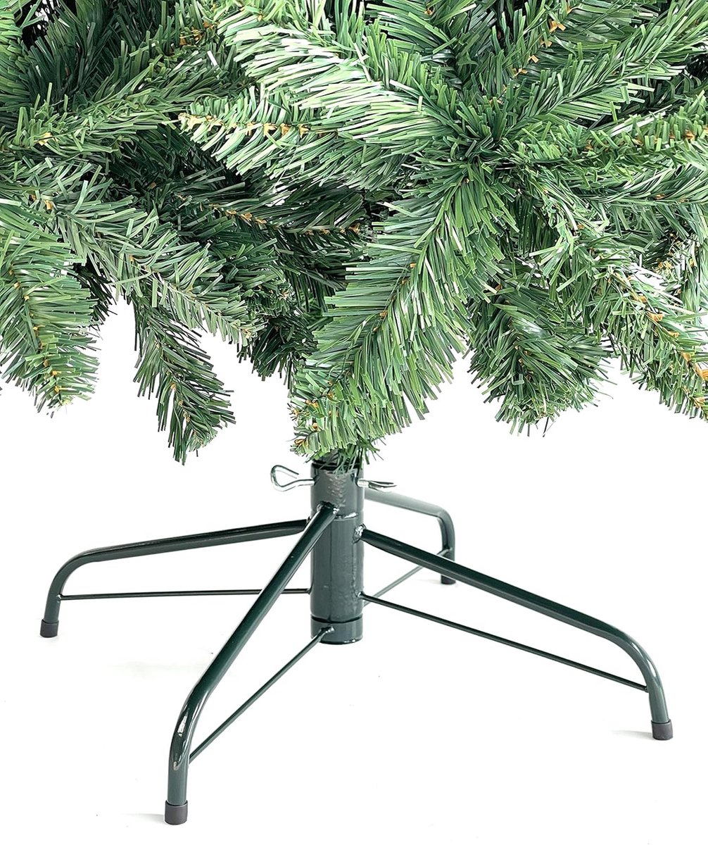 Kunstkerstboom in groen, 120 cm hoog met afmetingen 80D x 80B x 180H cm, van het merk Unbranded.