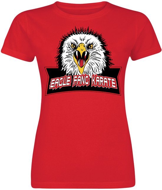 Cobra Kai Eagle Fang Karate T-shirt rood S - Katoen - Fan merch, TV-series