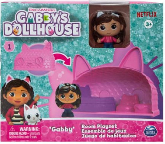 Gabby Et La Maison Magique – Maison De Poupée Interactive 60 Cm – Thème Fête – 1 Figurine + 15 Accessoires – Dès 3 Ans