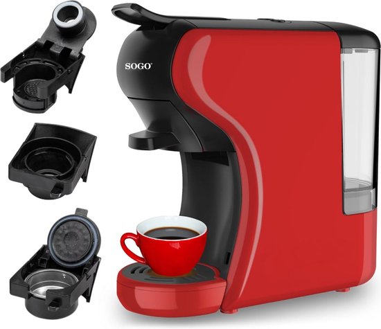 VHV Cafetière Portable 3 en 1,Rechargeable Cafetière Portable de Voyage,12V Expresso Machine a Cafe pour Capsule,Café Moulu,pour Camping,Voyage,Bureau,Voiture,Maison (Vert