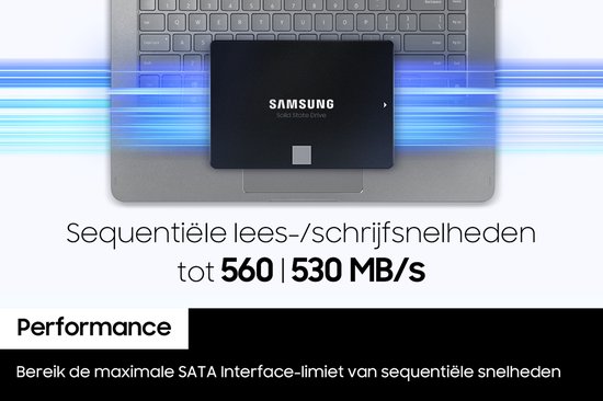Samsung 870 EVO Interne SSD - 2.5 inch - 2 TB - 560 MB/s lezen | bol