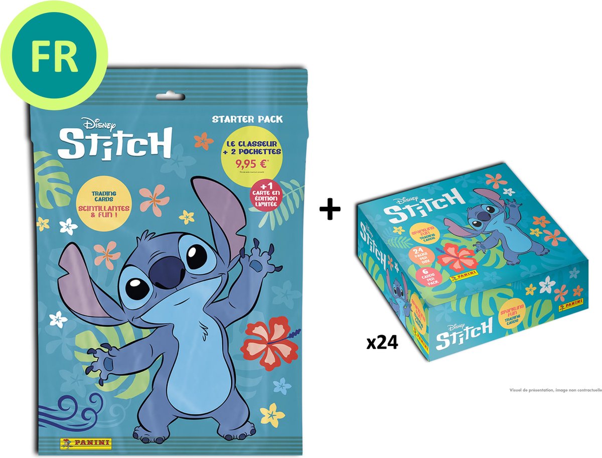 Promo Pack FR trading cards Stitch - Panini