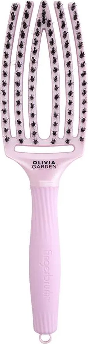Olivia Garden Fingerbrush Iconic Boar & Nylon Ethereal Lavender