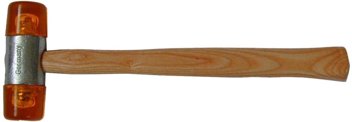 SW-Stahl 51102L kunststof hamer 35 mm met essenhouten steel I kunststof hamer 390 g I kunststof hamer