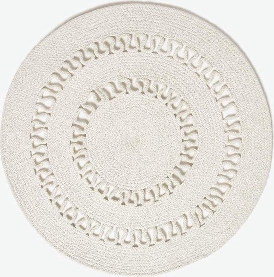 Handgemaakte Grote Jute/Hennep Gevlochten Gebied Tapijten Crème Met Aangepaste L