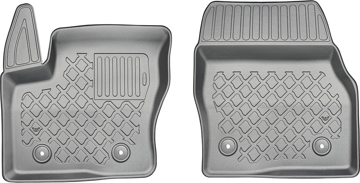 3D Automatten voor Ford Transit Connect 2 (2014-2023), 2/3-zits - 2-delig - TPE-Rubber