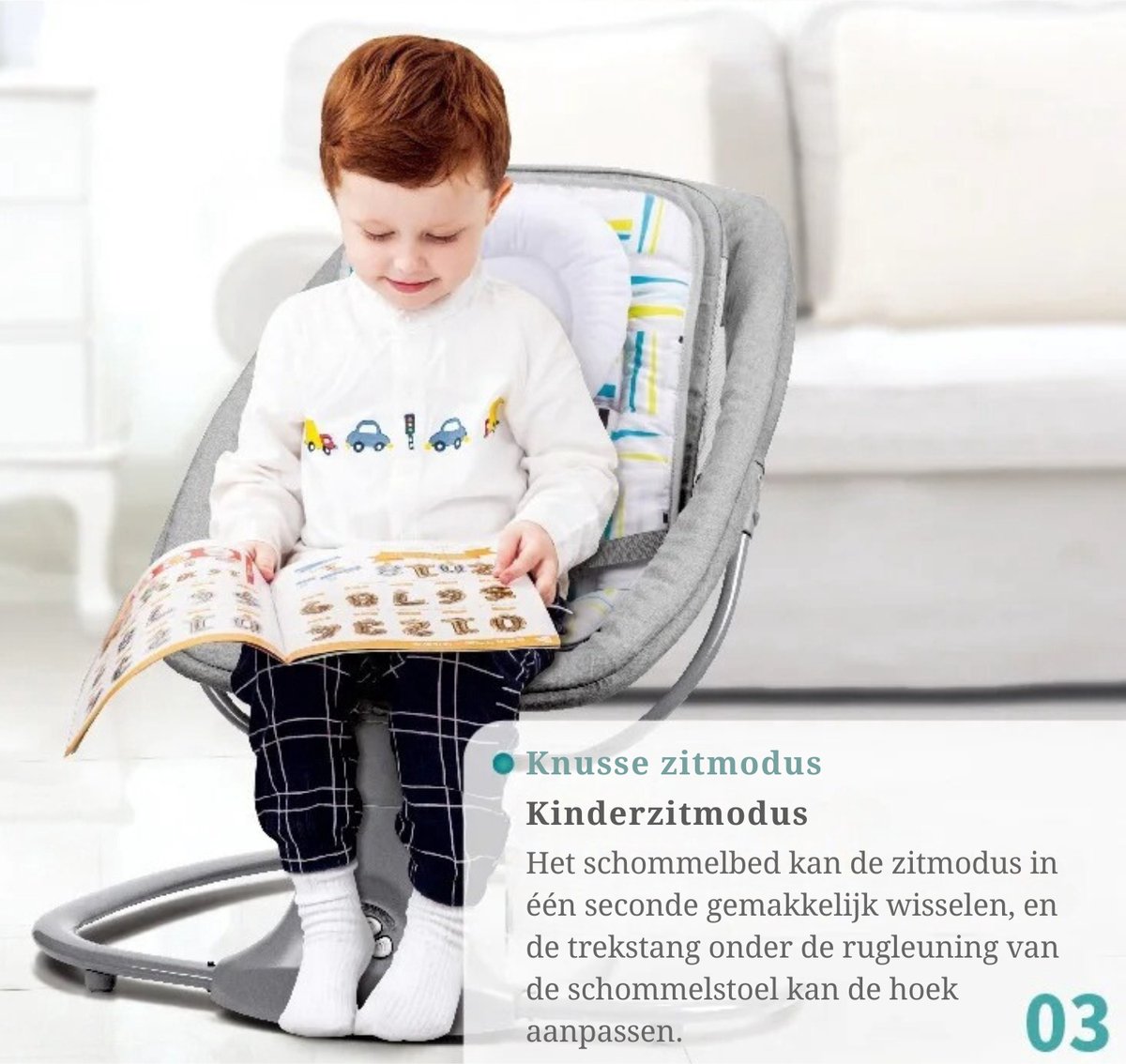 PolderGoods Elektrische Babyschommel thumbnail 4