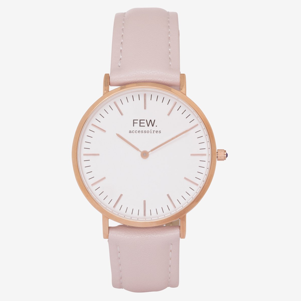 Bellezza Media Rose Gold Dusky Pink Leather