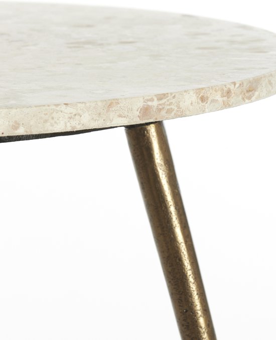 Light & Living - Table d'appoint ZECA - Ø59x41cm - Grijs