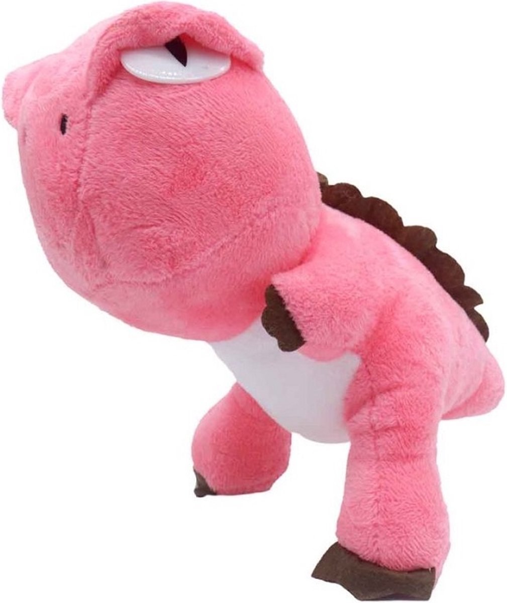 Deze zachte Dino knuffel hoort er gewoon bij. (21x12cm) Deze dino knuffel heeft een zuignapje om hem op te kunnen hangen. Een ontzettend leuk cadeau voor Sinterklaas of Kerst. Voor uzelf of Bestel Een Cadeau.