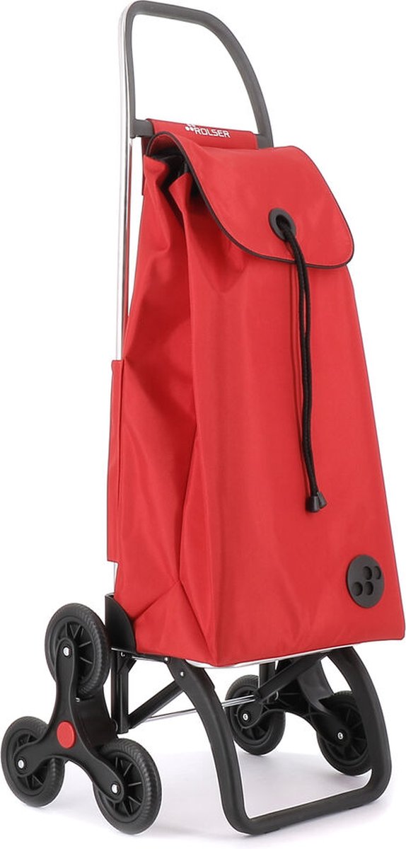 Rolser Boodschappentrolley Trappenstijger I-Max MF 6 Wheels - Rood
