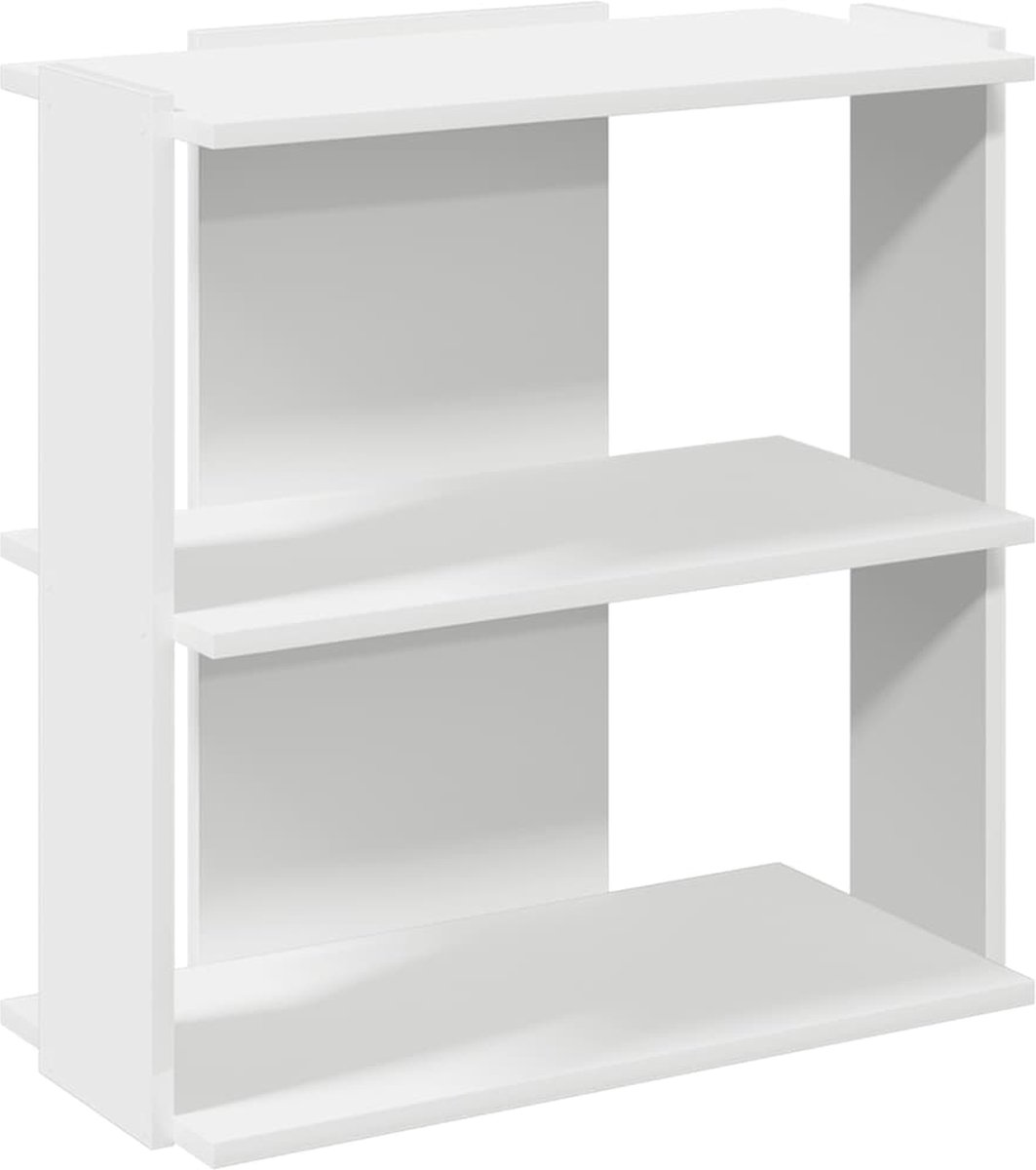 vidaXL Boekenkast 69,5x32,5x90 cm bewerkt hout grijs sonoma eikenkleur, boeken plank, lage boekenkast, kinderboekenkast, schappenkast, open boekenkast