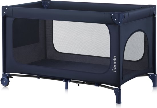 Lionelo Jasmin Easy Fold Reisbedje - 2 Hoogtes Matras T25 - Opvouwbaar in seconden - Inclusief Reistas - Gaaswanden - Zijdeur met Rits - 2 Wielen met Rem - Vanaf 0 tot 36 maanden - Stalen Frame - Easy Fold systeem van LIONELO — afbeelding 2