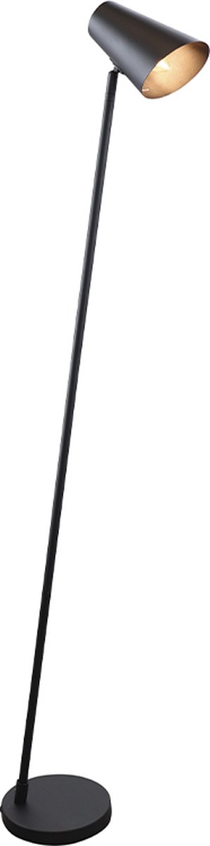 Olucia - TARO - Vloerlamp - Zwart - Vorm: Kegel
