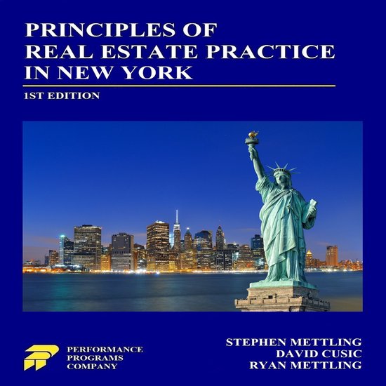 Principles of Real Estate Practice in New York - cover