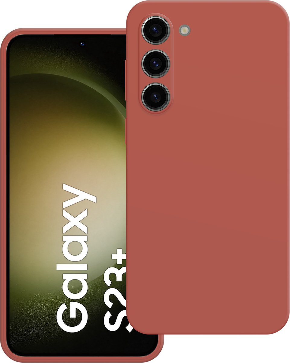 Cazy hoesje geschikt voor Samsung Galaxy S23 Plus Hoesje - Color Backcover - Rood
