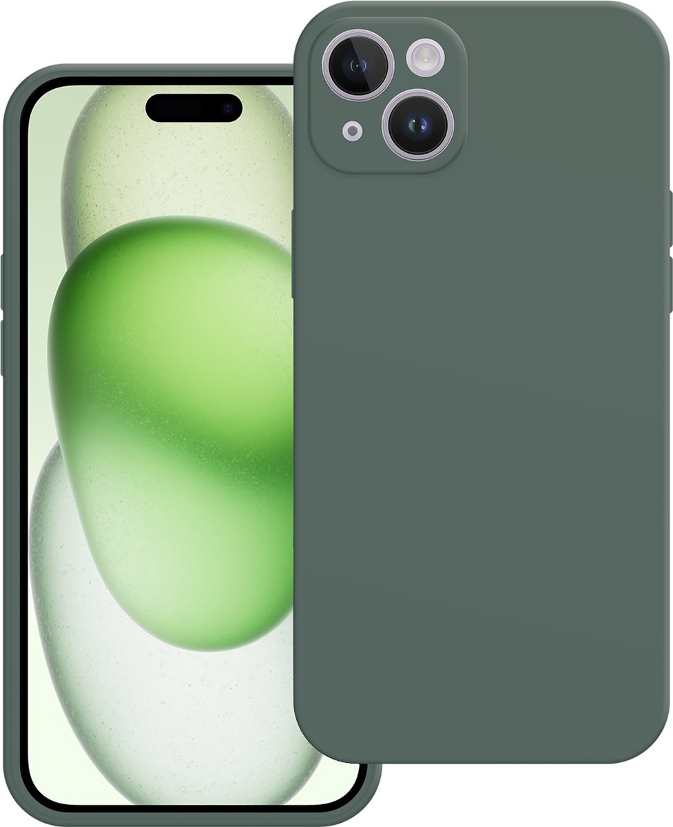 Cazy hoesje geschikt voor iPhone 15 Plus Hoesje - Color Backcover - Groen
