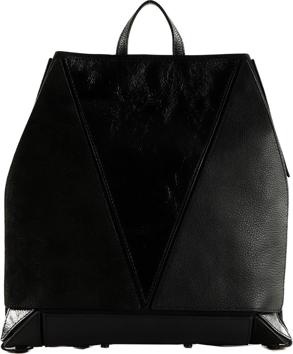 Gabs Leren Vrije tijd rugzak Naoko Momu Sendai Black Shoulder Bag Nero Zwart