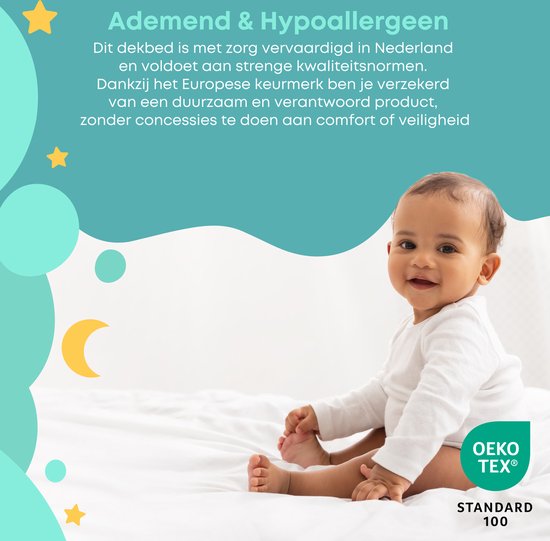 Zavelo Peuter Dekbed - Hummel All Season 120x150 cm - Wasbaar Peuterdekbed 120 x 150 cm - Zacht als Dons van Zavelo — afbeelding 5